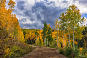 Owl Creek Pass road, just outside Ridgway, Colorado, highlights what seems to be a never ending stream of color from beginning to end.