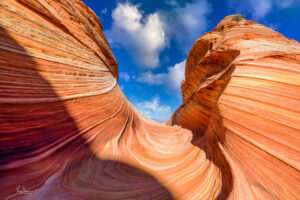 The Wave is an area of incredible sandstone formations near the Arizona and Utah border. Available by permit only.