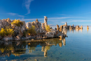 A brilliant cornucopia of light, color and calmness over Mono Lake as the sun slowly sets