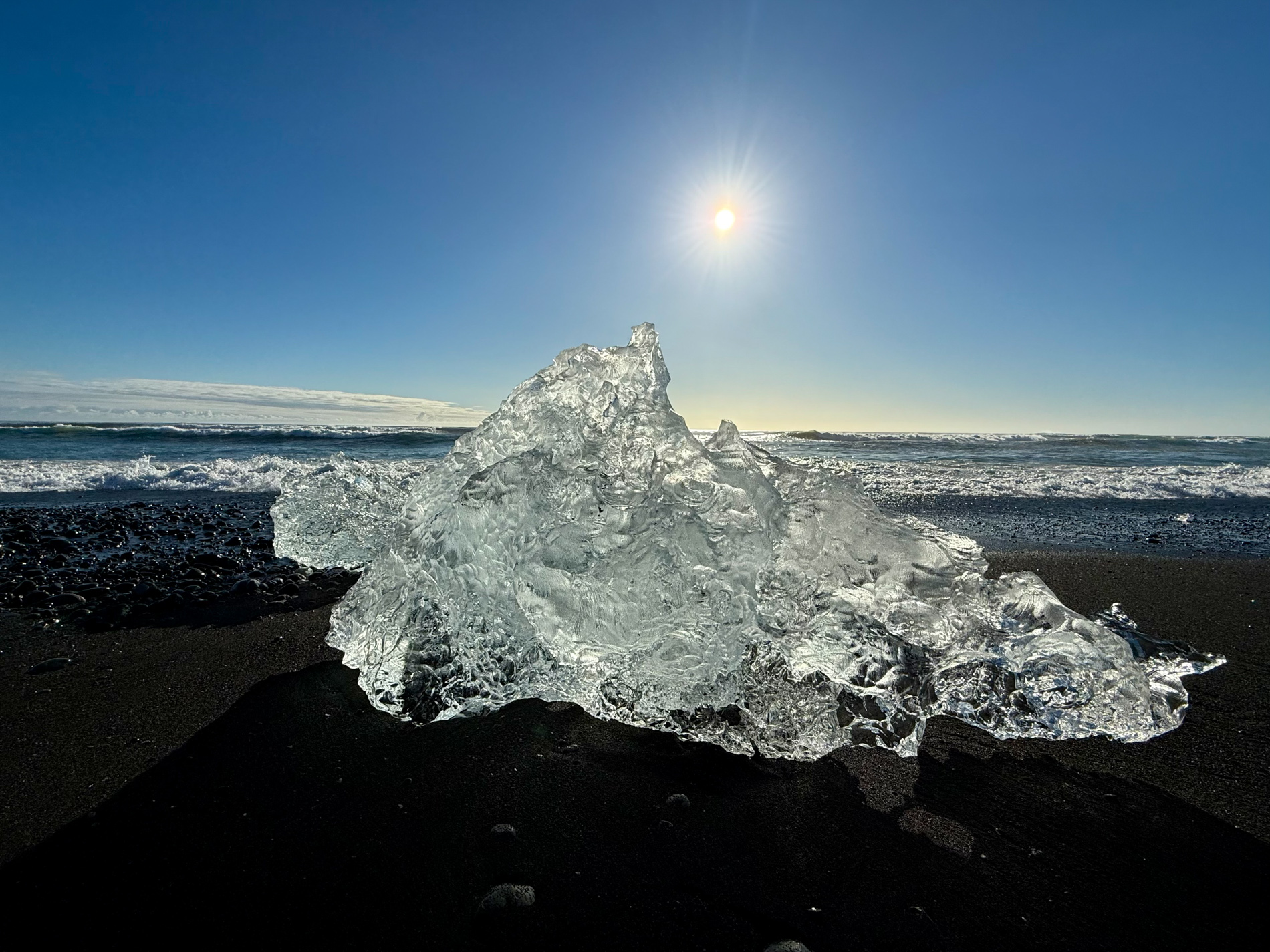 Diamond Ice Beach Sculpture