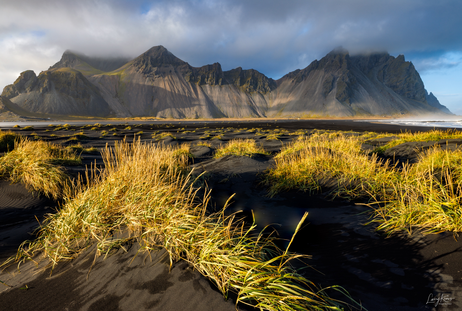 The Vestrahorn from the Black Sand Dunes